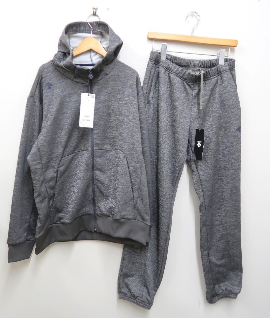 限定版 未使用 DESCENTE セットアップ ライトスムース スウェット 正規取扱店 フレッドペリー ☆M~L☆ライトグレー☆エンジストライプ☆ジャージ ☆B5 ジャージ