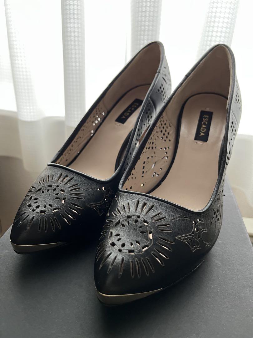 ESCADA ブラック ハイヒール 36