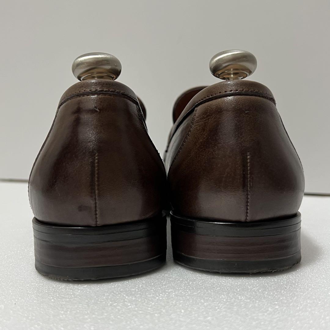 極美品✨ビームスハート 革靴 ローファー 茶 ブラウン ビジネス UK8 極美品✨ビームスハート 革靴 ローファー 茶 ブラウン ビジネス