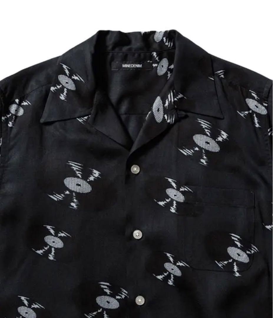 【WACKO MARIA × MINEDENIM】シャツ ブラック サイズ２