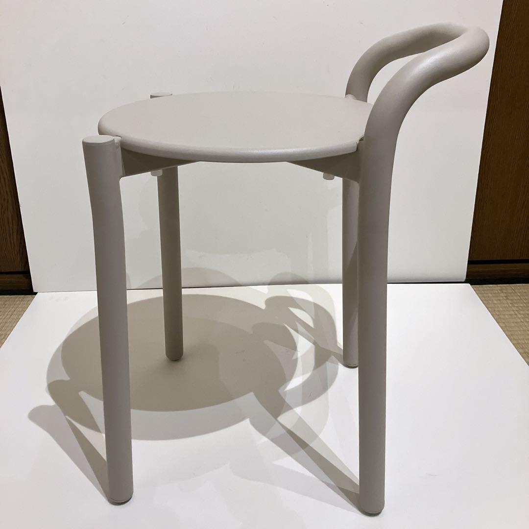 アルミスツール ライトグレー