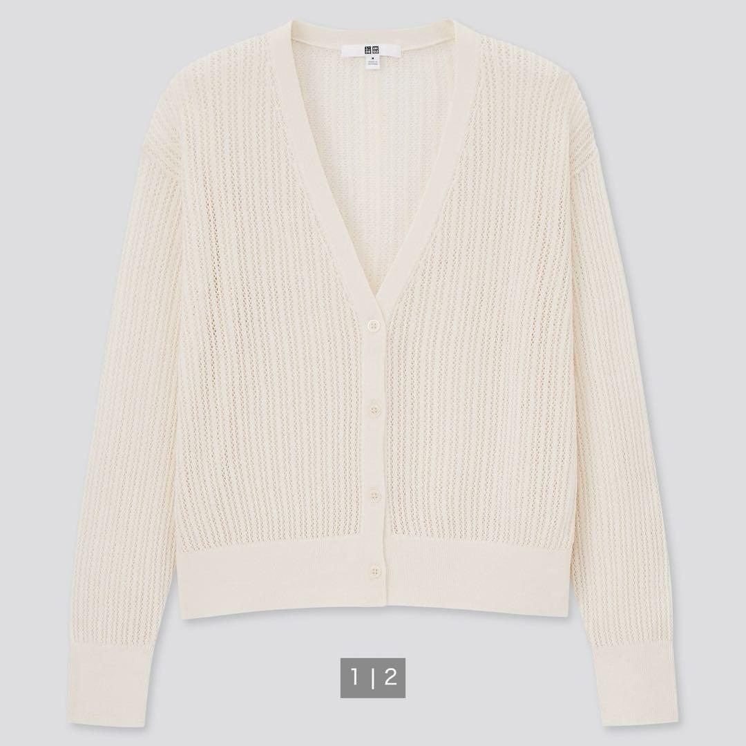 UNIQLO ユニクロ ハイツイストコットンショートカーディガン