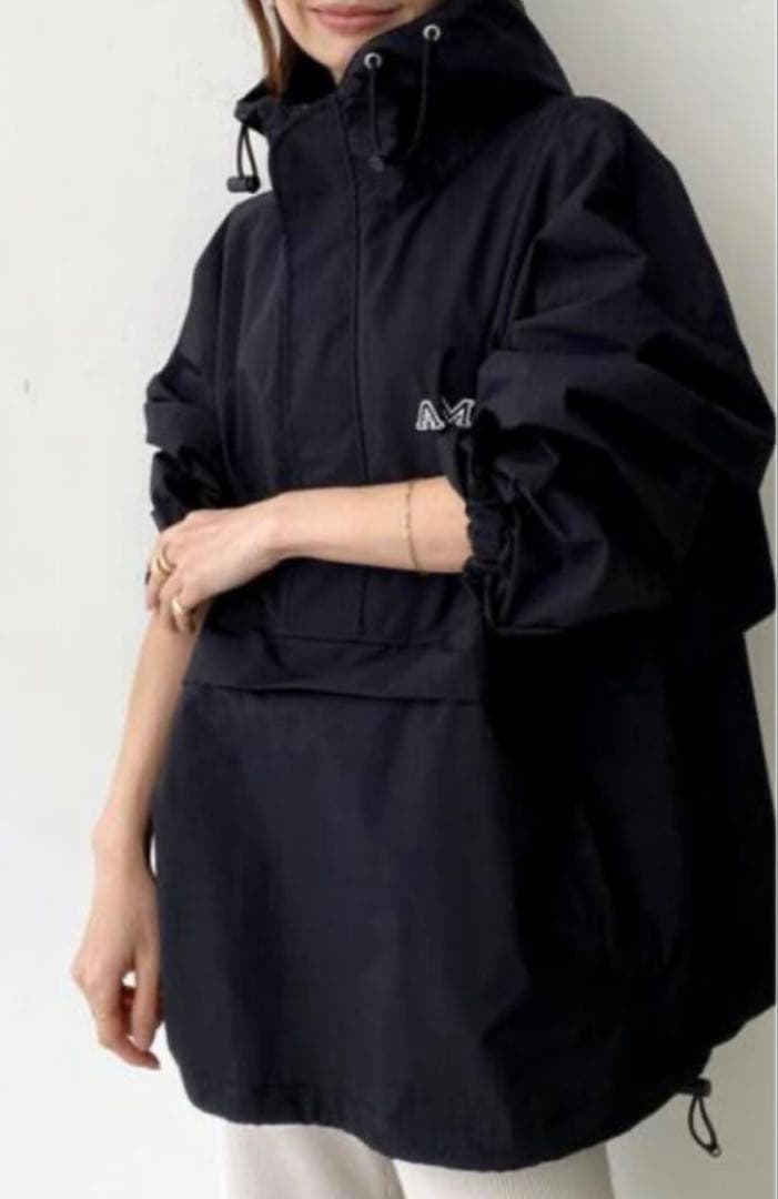 クリーニング済アパルトモンAmericana nylon anorak/ブラック