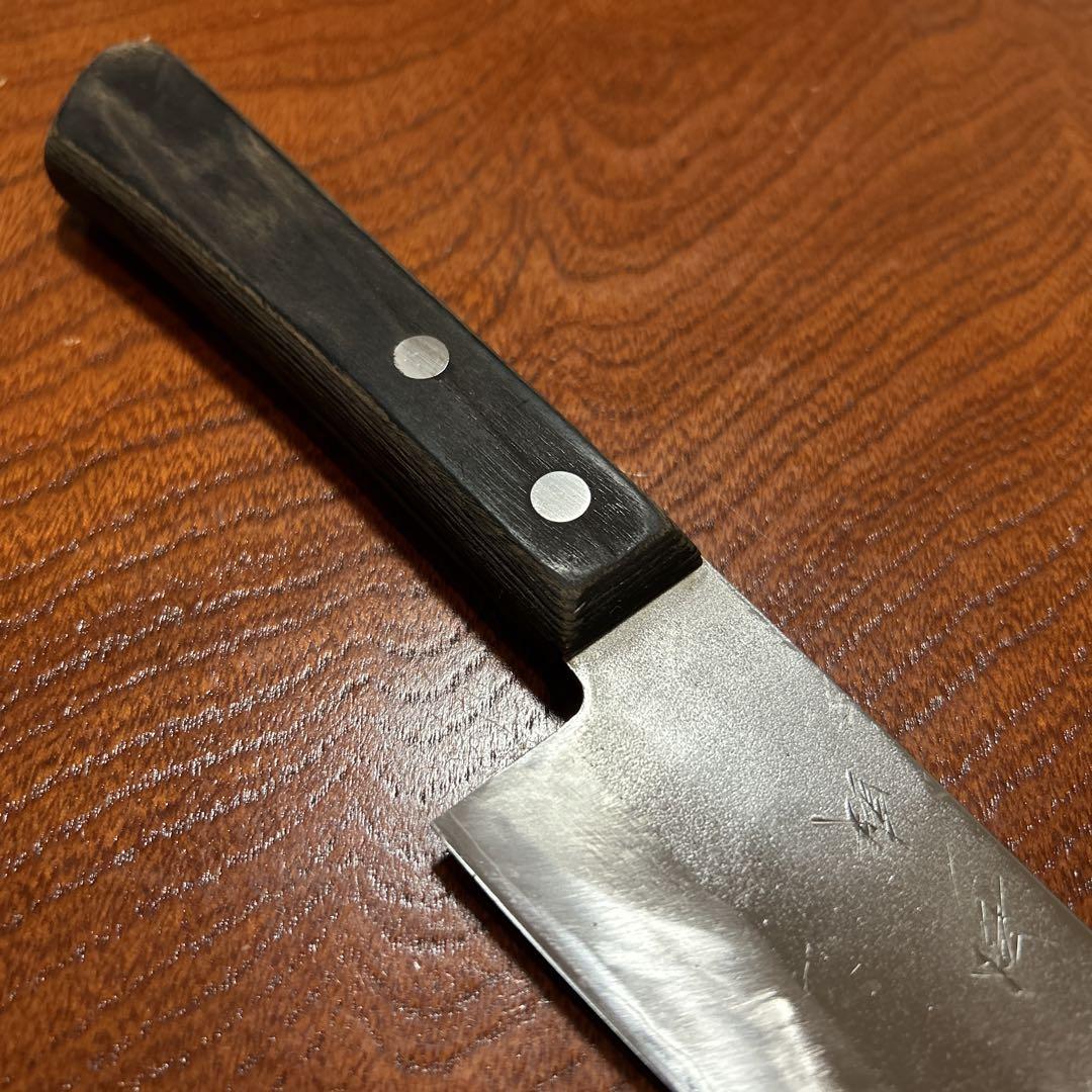 三徳包丁 砂鉄 安来衣紙 秀 全長29,5cm刃17,5cm ★送料無料