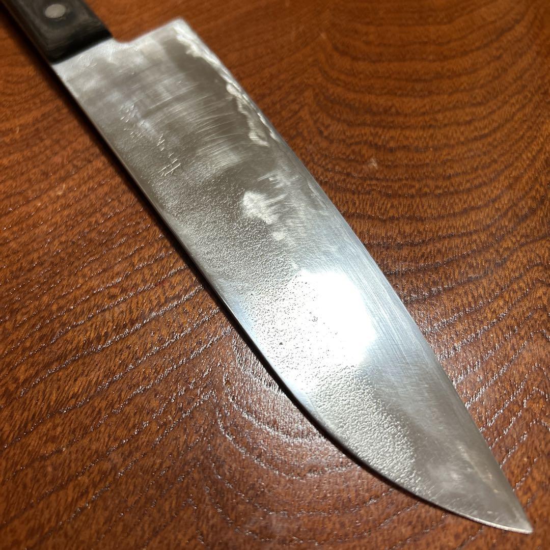三徳包丁 砂鉄 安来衣紙 秀 全長29,5cm刃17,5cm ★送料無料