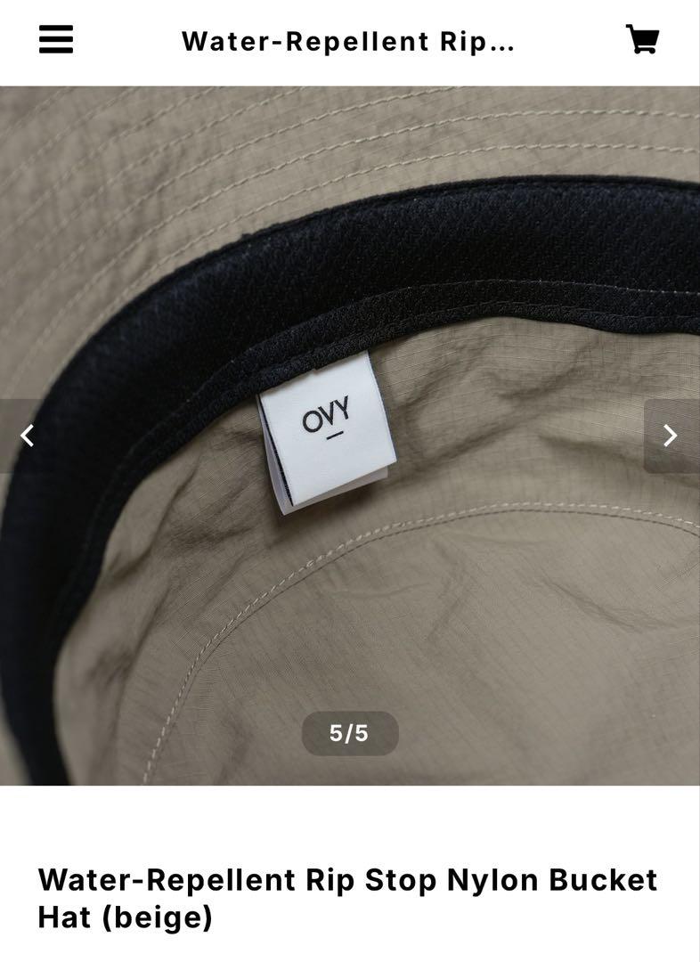帽子 Water-Repellent Rip Stop Bucket Hat OVY