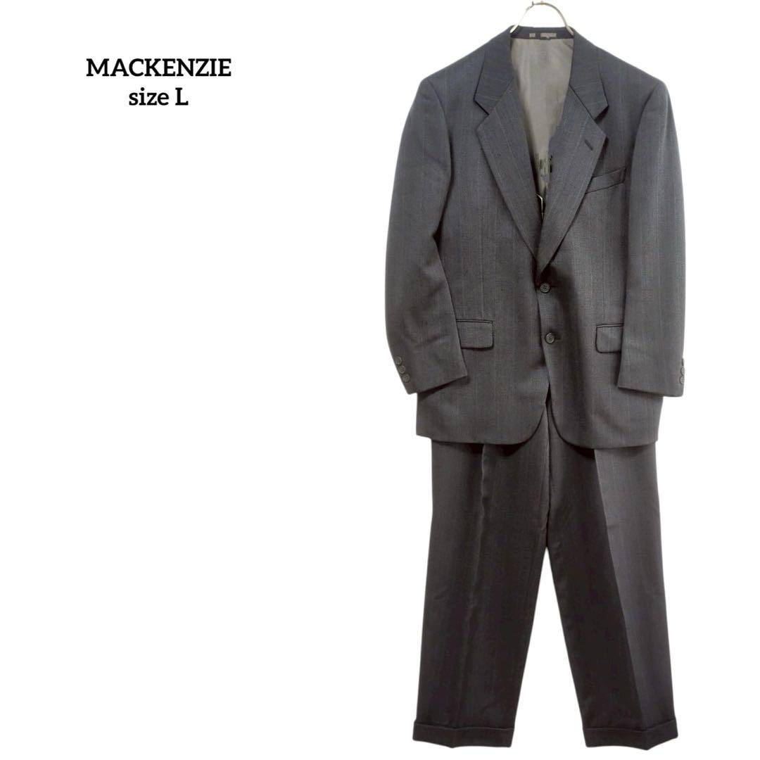 マッケンジー ジャケット パンツ グレー 内ポケット3個 肩パッド t4561