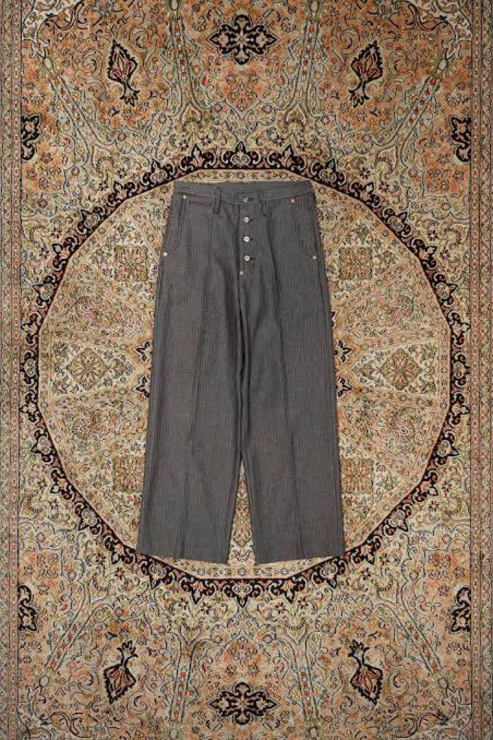 パンツ SUGARHILL HERRINGBONE WIDE TROUSERS