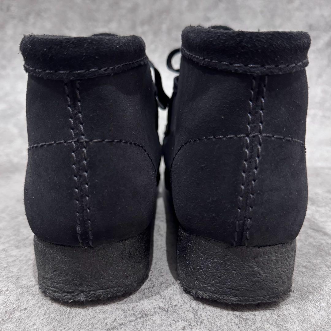 【未使用品】CLARKS クラークス 24.5cm ワラビー　ショートブーツ　黒