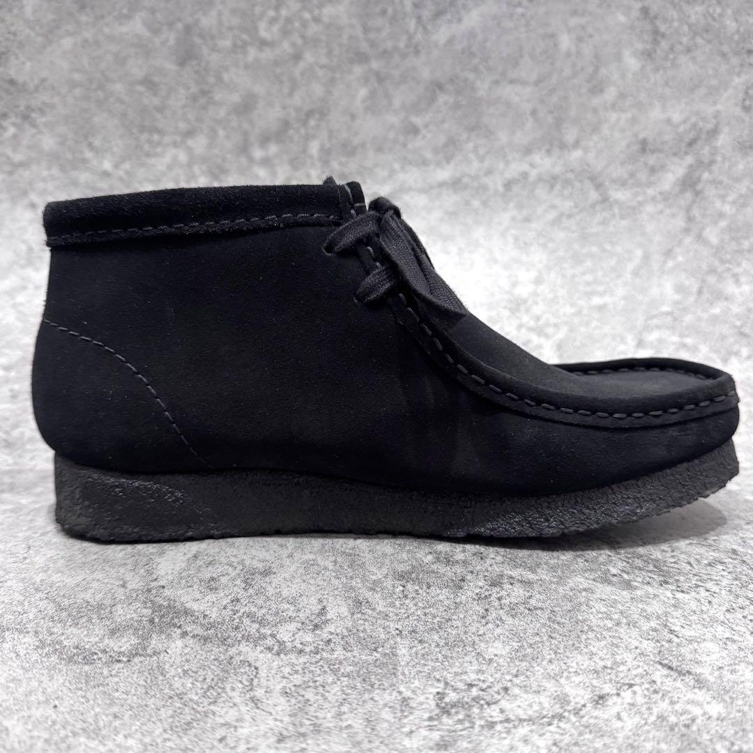 【未使用品】CLARKS クラークス 24.5cm ワラビー　ショートブーツ　黒