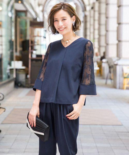 【美品】Kanaフォーマルセットアップ結婚式パーティ二次会L
