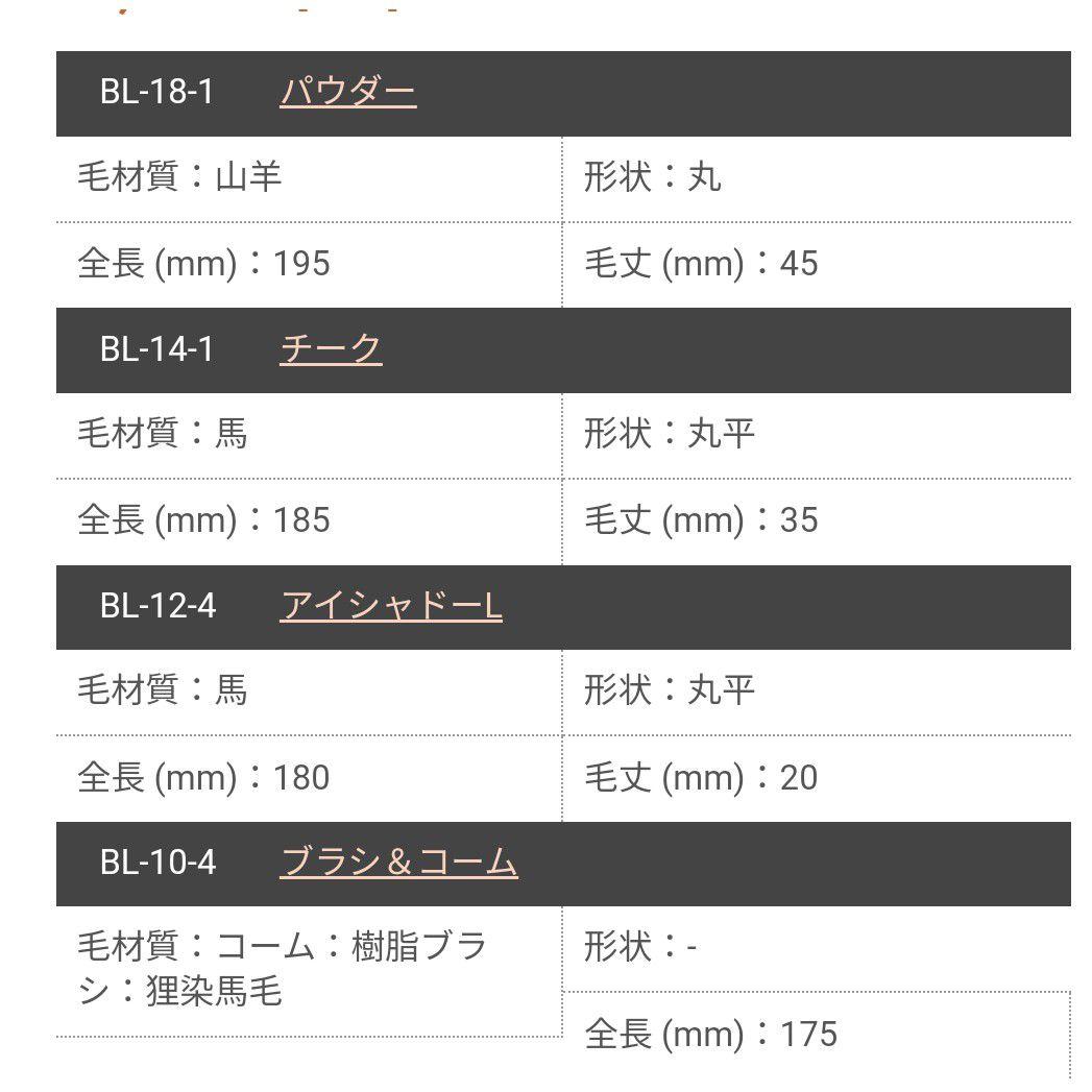 熊野筆　竹宝堂　メイクブラシセット