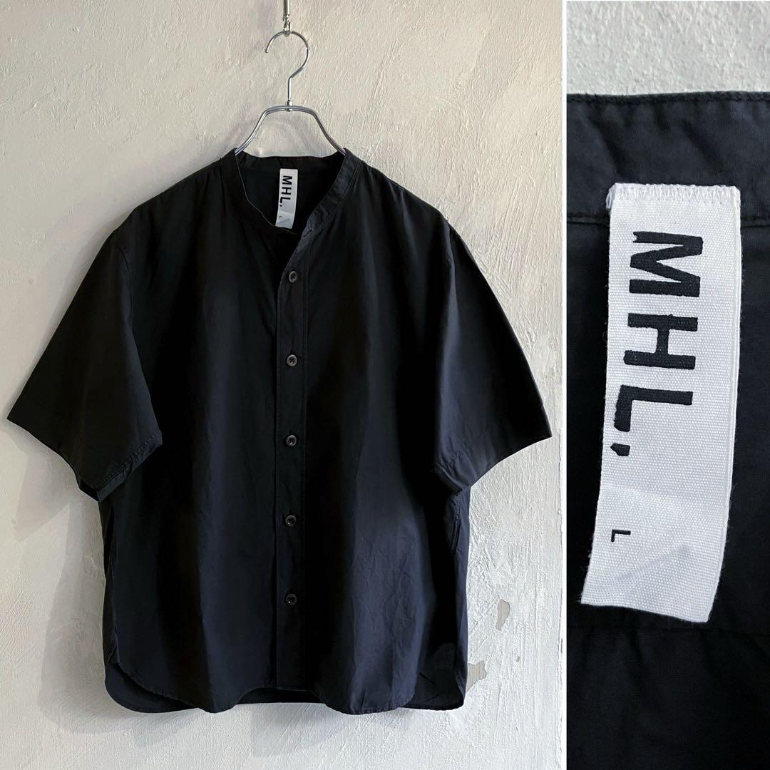 MARGARET HOWELL 21SS バンドカラーシャツ MHL. コットンリネン バンドカラーシャツ MARGARET HOWELL