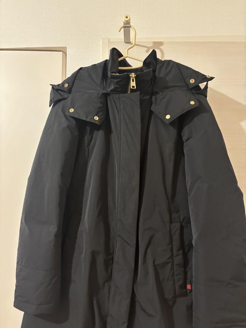 IENA Woolrich ダウンロングコート 黒　ウールリッチ