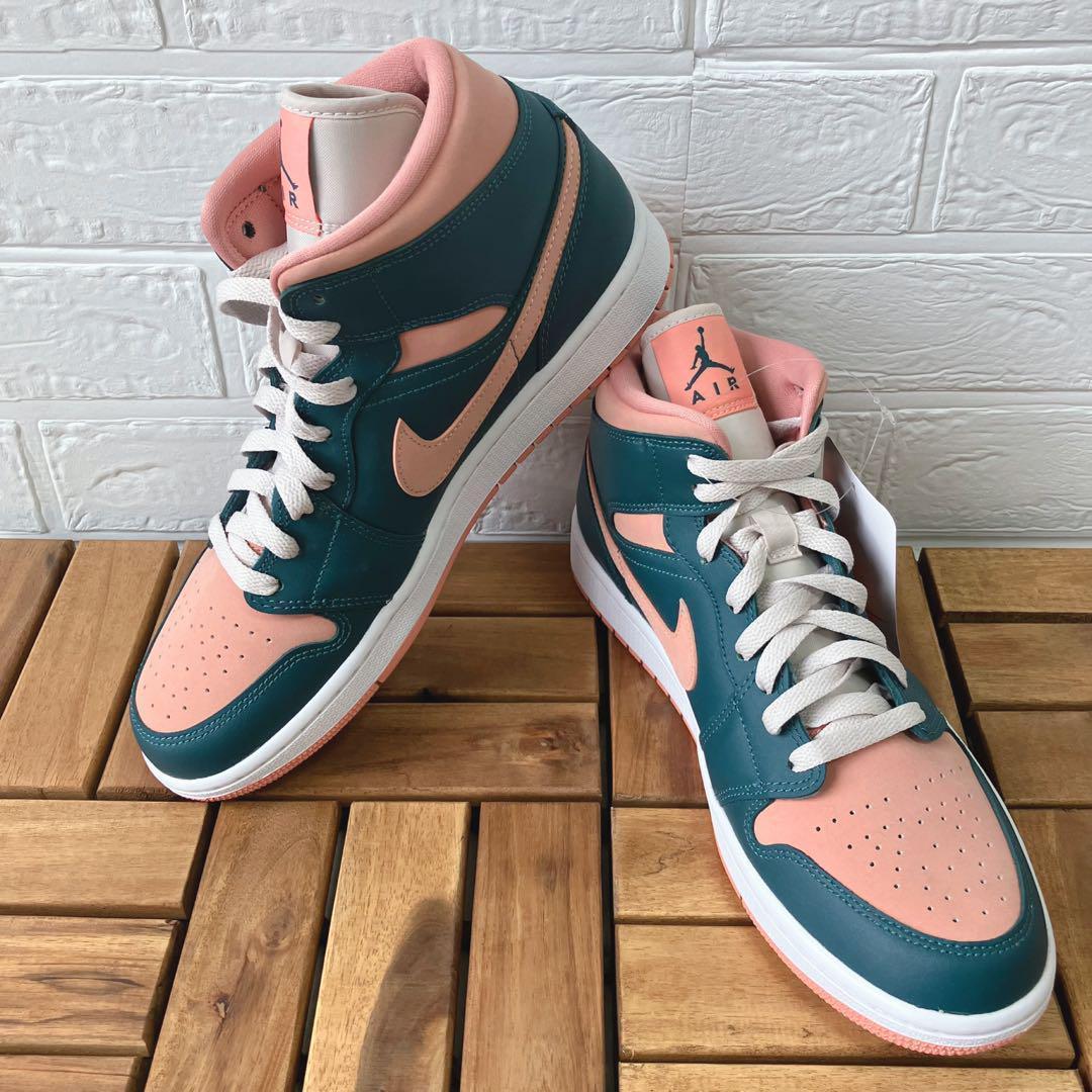 NIKEウィメンズエアジョーダン1ミッドダークティールグリーン 国内販売中/4月26日/5月14日発売予定】ナイキ ウィメンズ エア