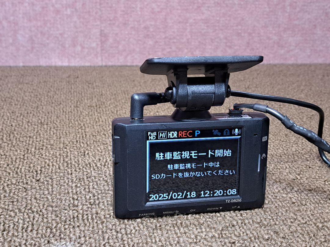 駐車監視機能付◆コムテック前後ドライブレコーダー TZ-DR210★動作良好
