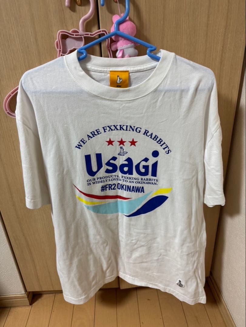 FR2沖縄限定 USAGI Tシャツ/白M/オリオンビール/ORION