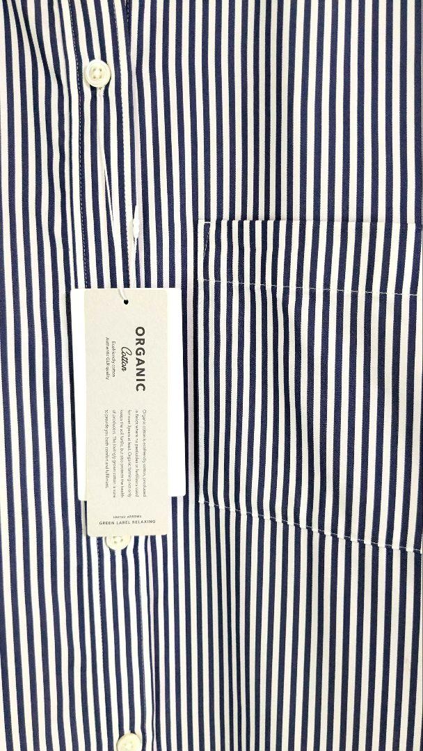 UNITED ARROWS ストライプ シャツワンピース F