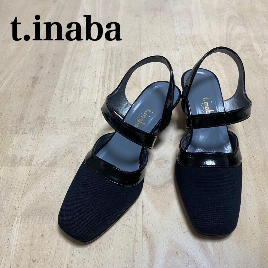 極美品✨　t.inaba イナバ　ストラップパンプス