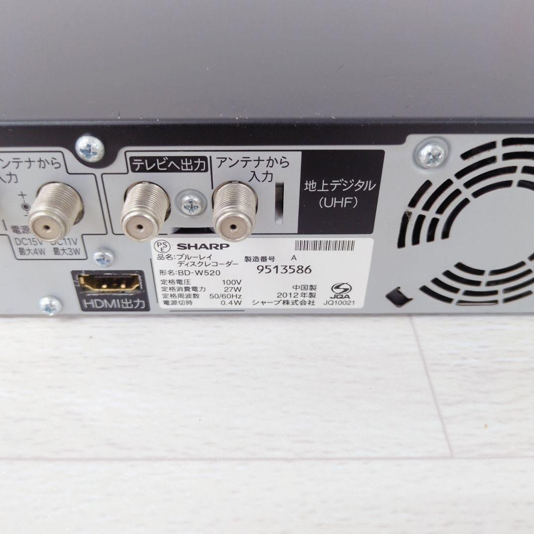 SHARP ブルーレイレコーダー BD-W520