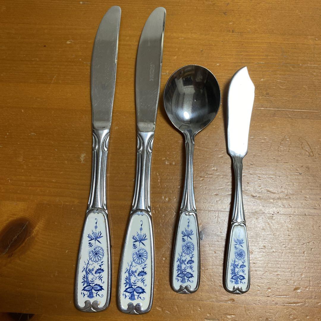 ブルーダニューブナイフスプーンバターナイフ