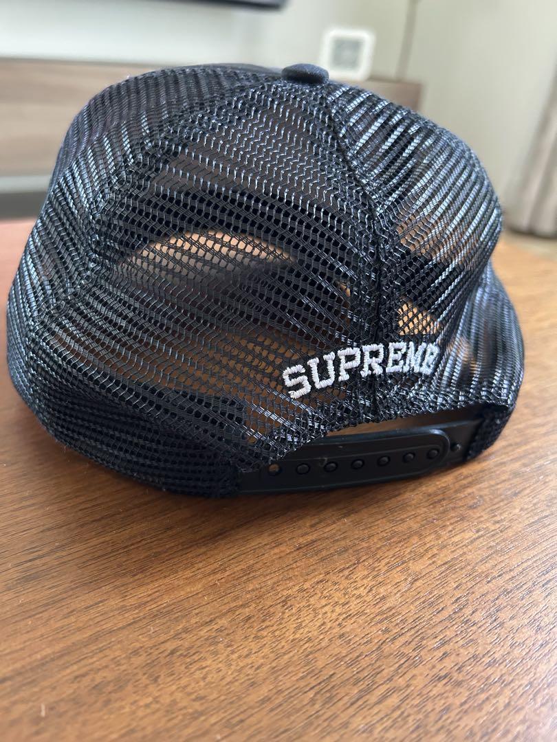 Supreme ブラックトラッカーキャップ Supreme トラッカーキャップ 黒