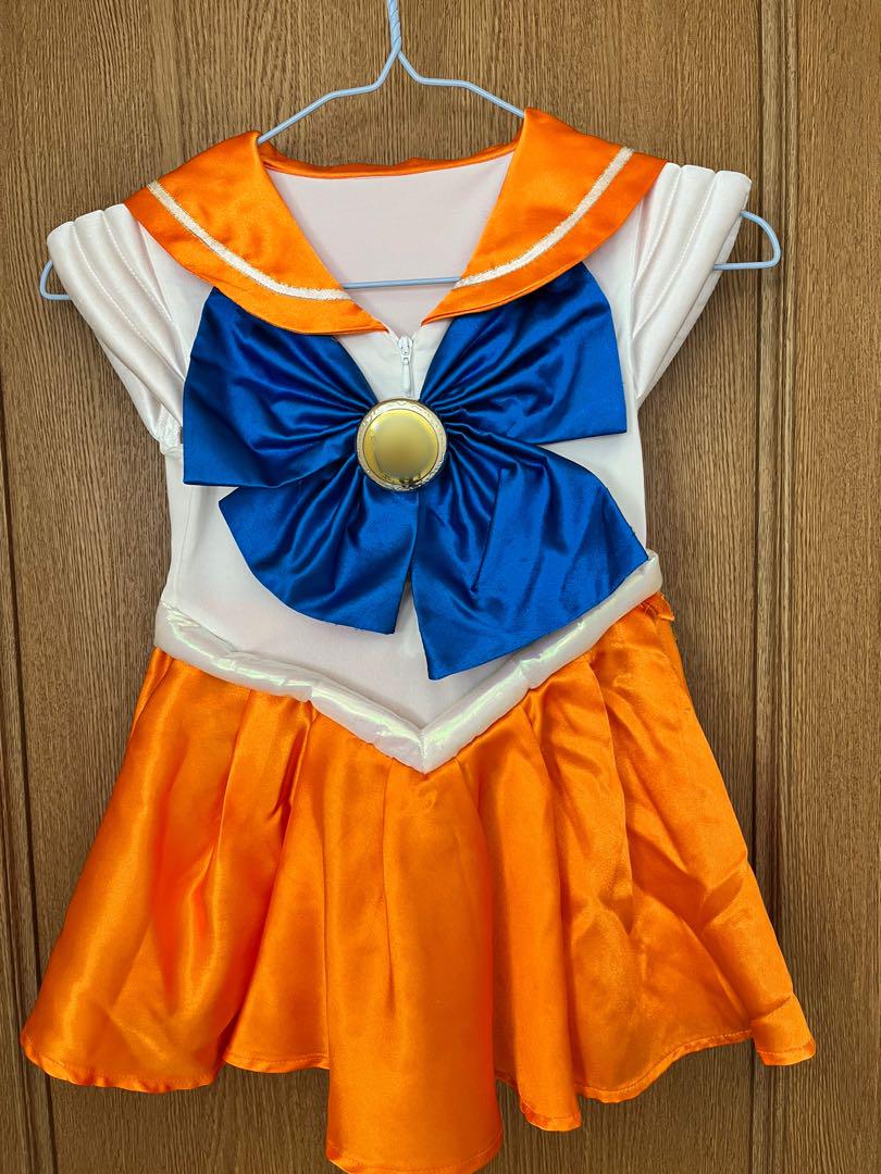 NEWセーラーヴィーナス　セーラームーン　コスプレ　子供用　ドレス