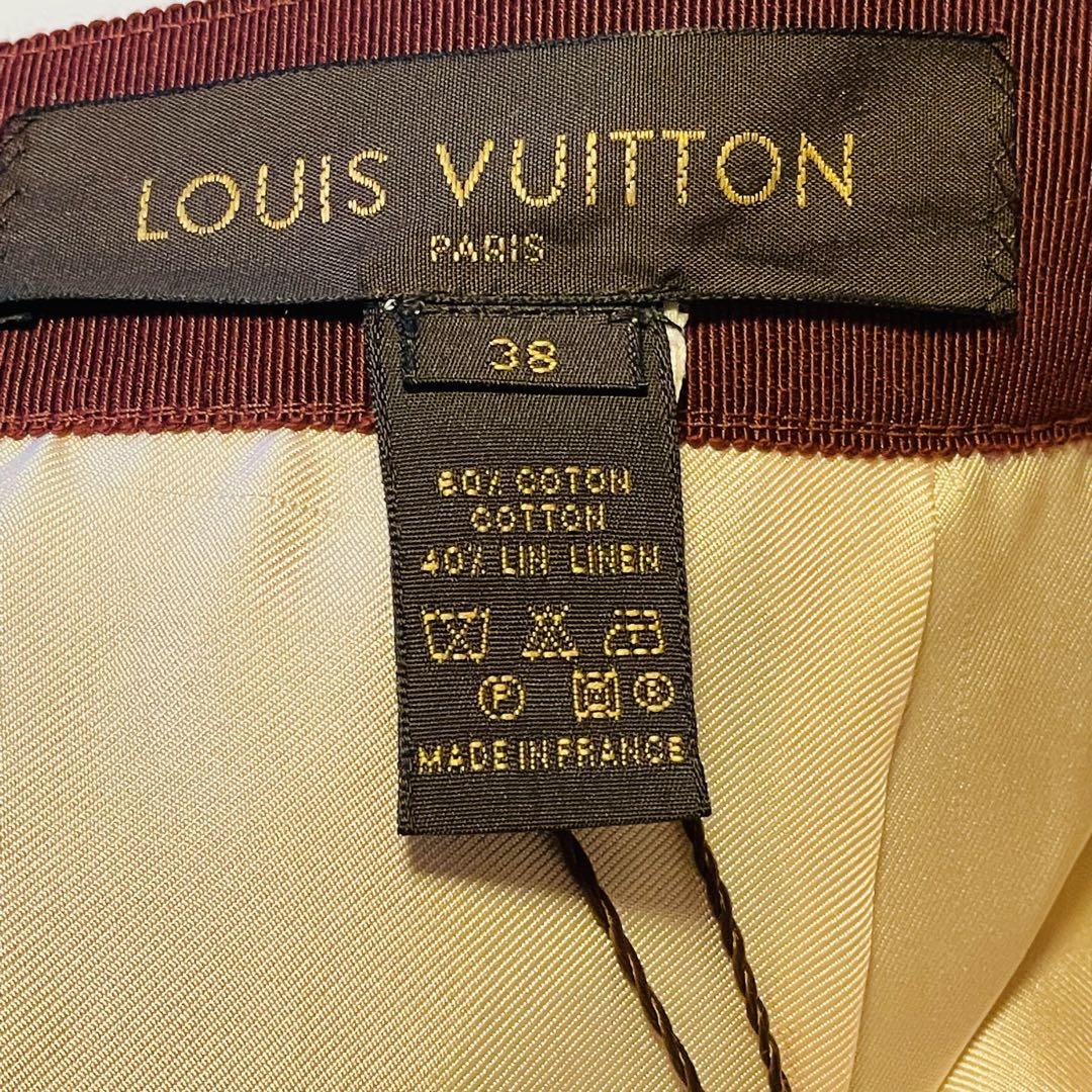 新品タグ✨️LOUIS VUITTON フラワー刺繍 マーメイドスカート フリル