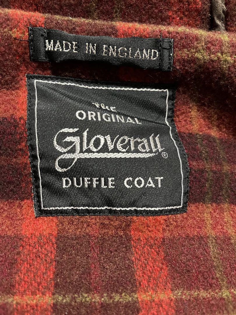 グローバーオール　ダッフルコート　裏地チェック　40 美品　英国製