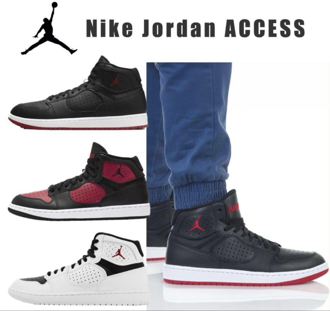 Jordan Access (GS) 6Y ブラック/ジムレッド　24センチ