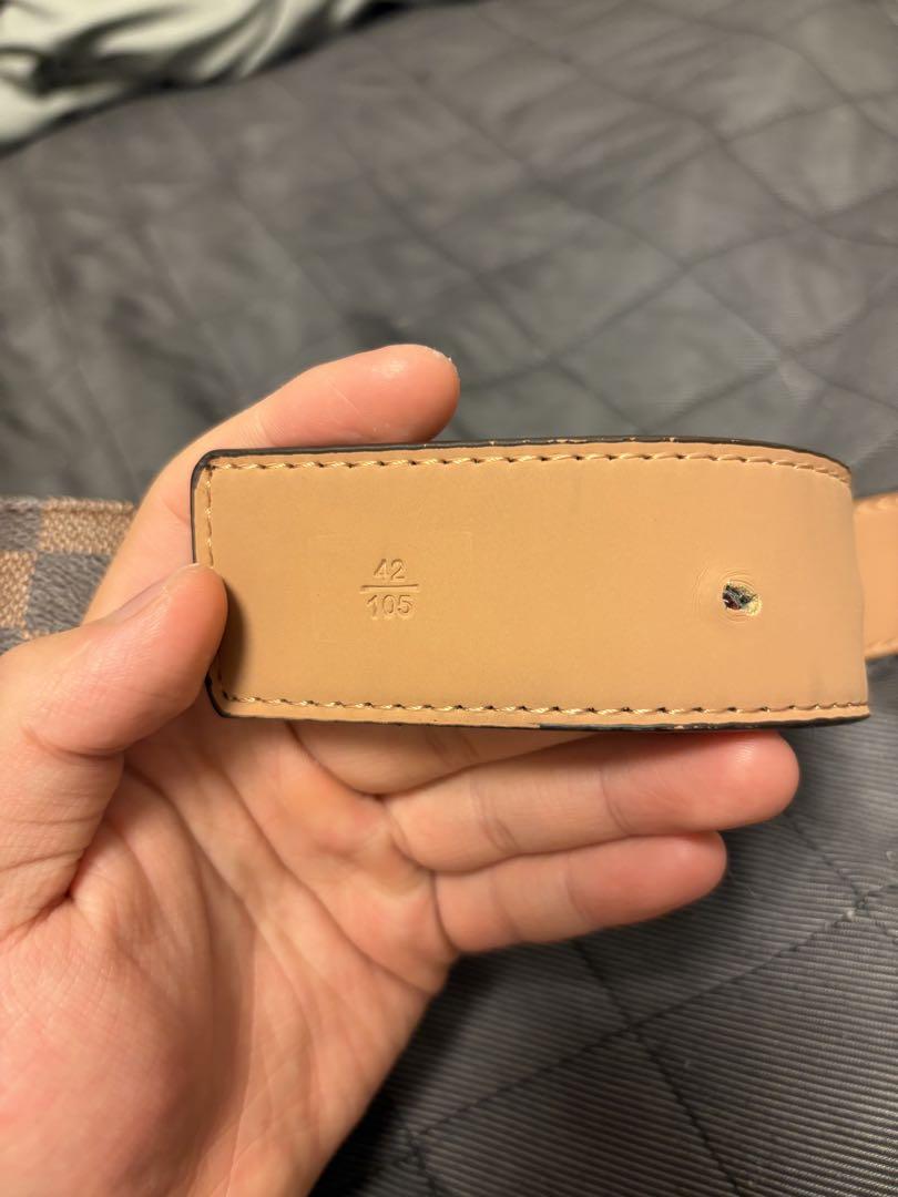 Louis Vuitton ダミエベルト ゴールドバックル
