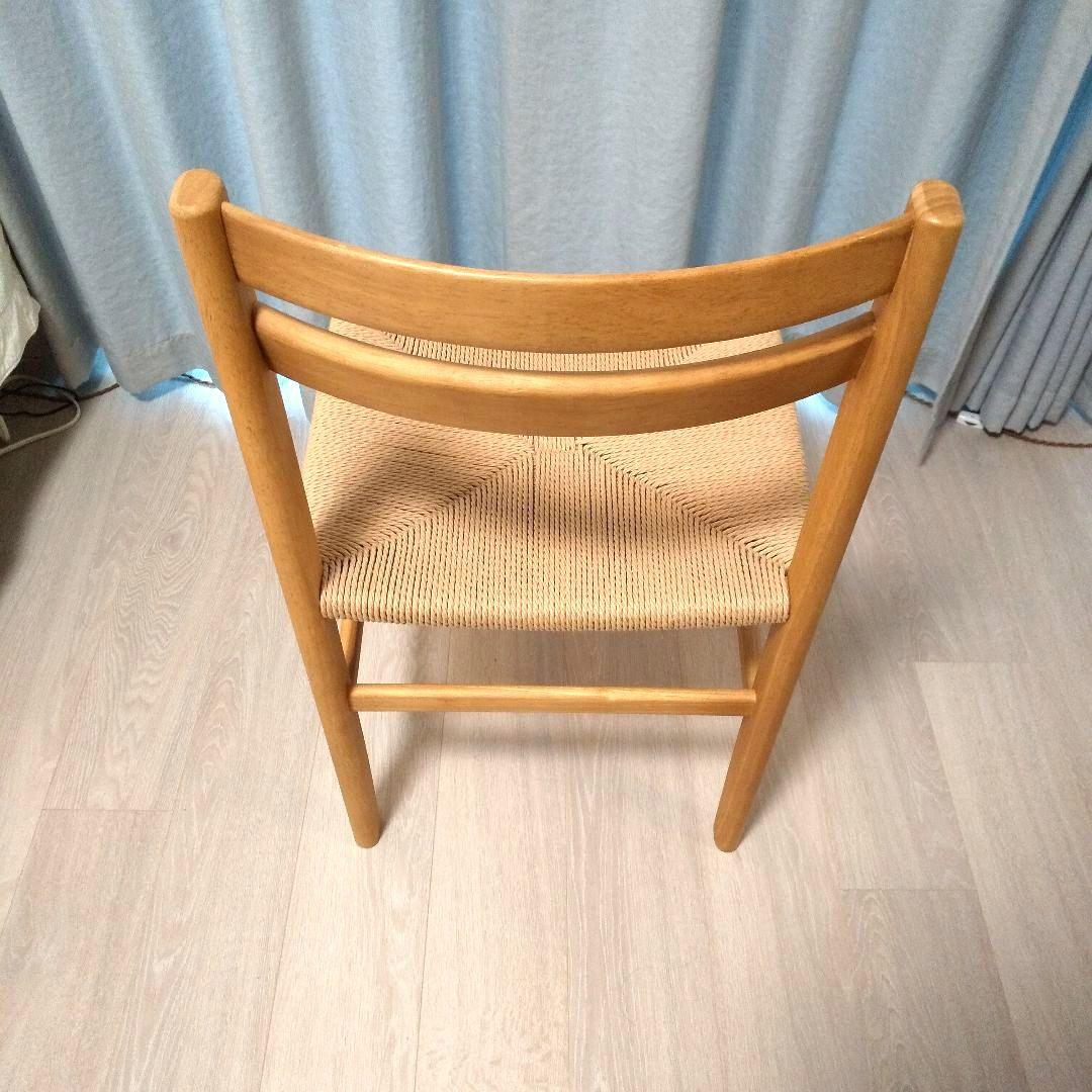 美品【無印良品】木製ペーパーコードチェア