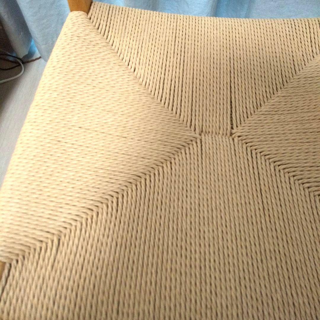 美品【無印良品】木製ペーパーコードチェア