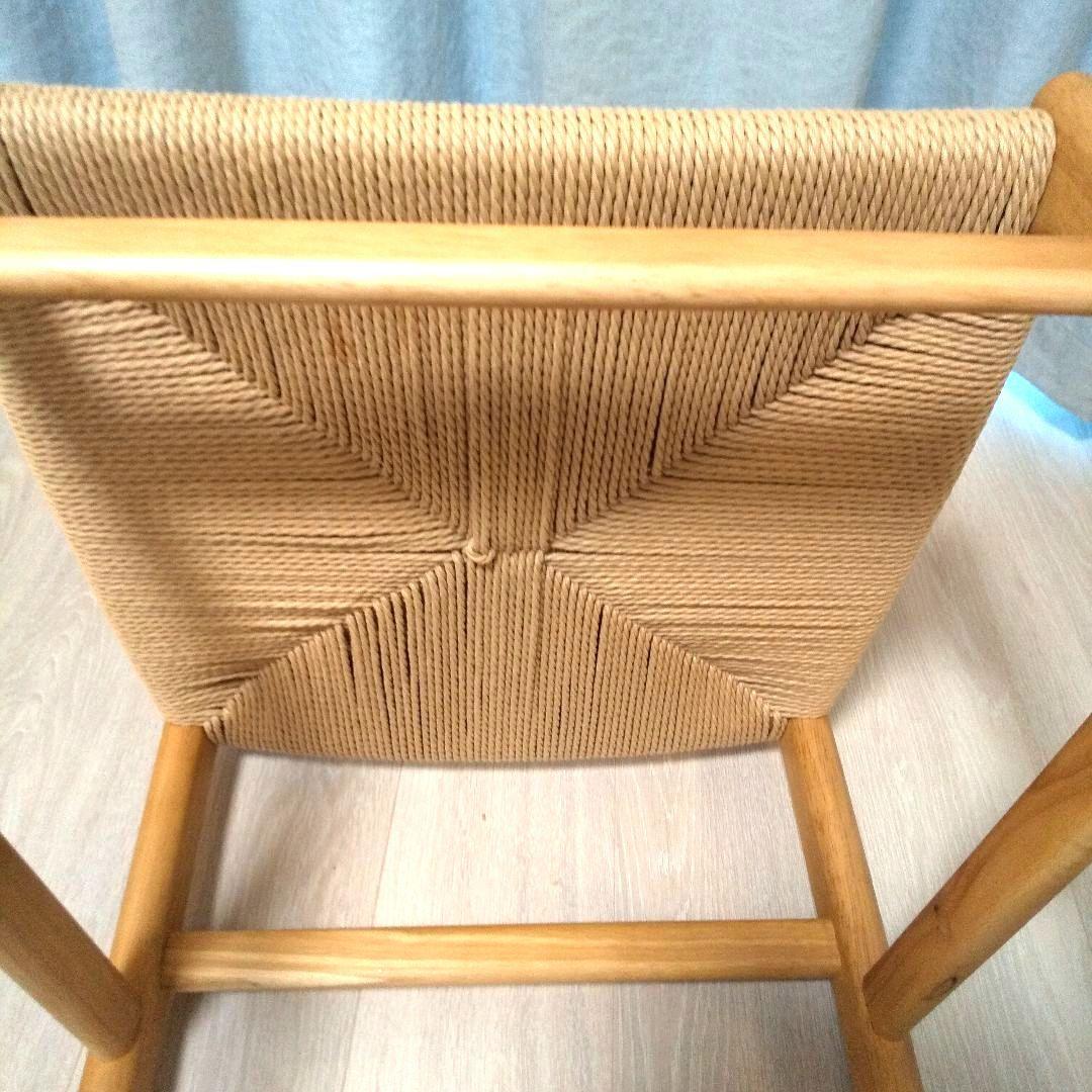 美品【無印良品】木製ペーパーコードチェア