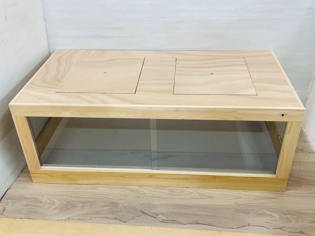 木製ケージ　1200×600×450　小動物、爬虫類用　未使用品