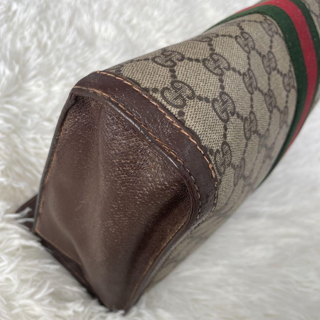 GUCCI クラッチバッグ　グッチプラス　シェリーライン　PVC レザー
