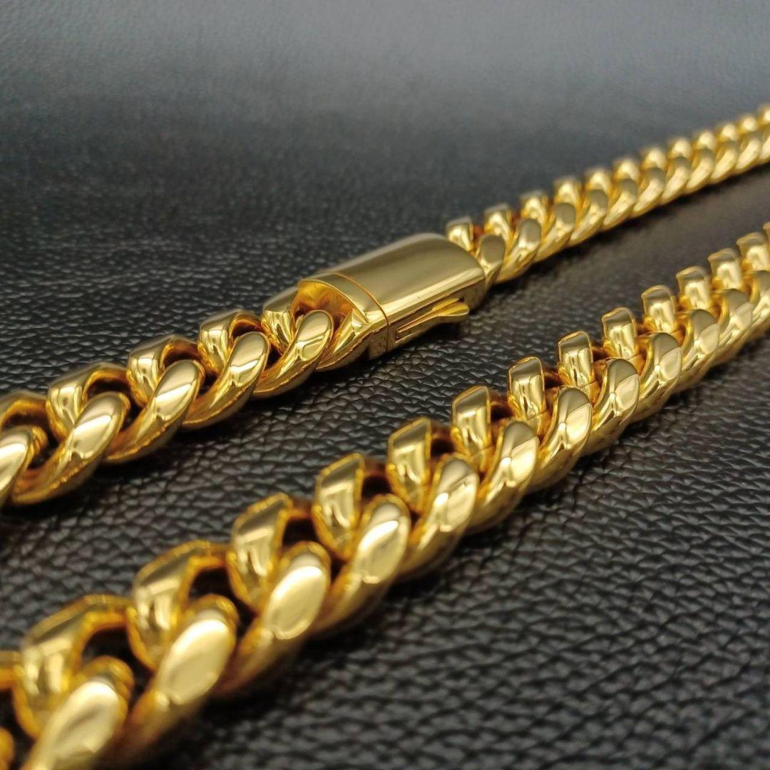 【超高級】 極太 喜平 ゴールド ネックレス 60cm 18K GP 幅12mm