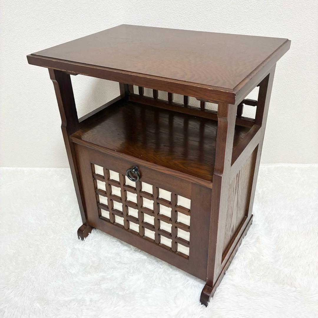 昭和レトロ アンティーク 収納家具 電話台