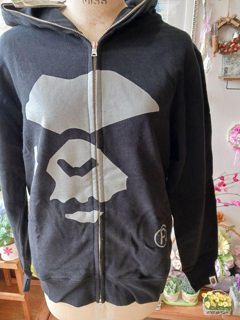 新品レア⭐A BATHING APE エイプ ジップアップパーカー⭐ブラック/M 画像1