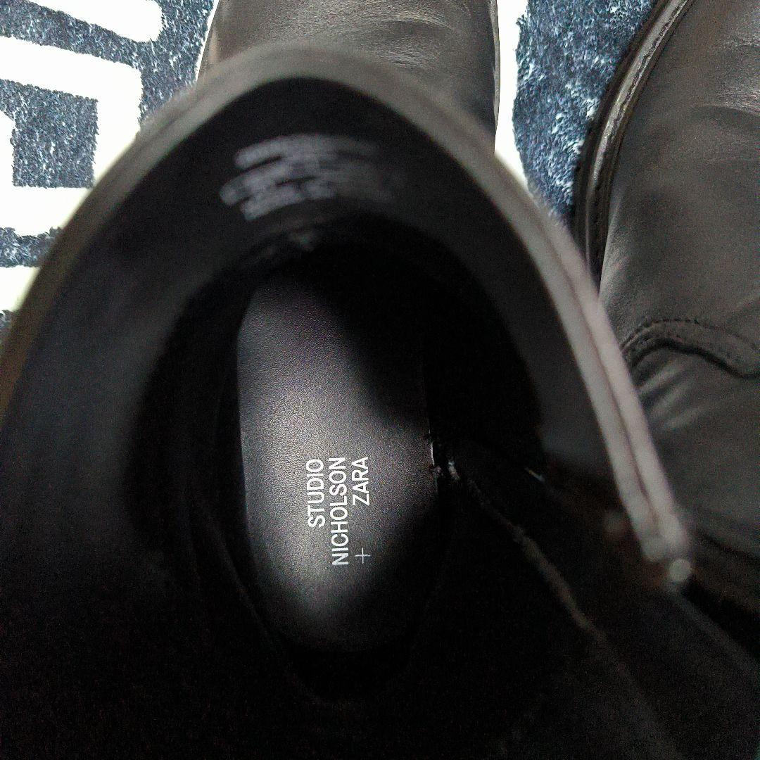 ZARA ビブラム®レザーブーツX STUDIO NICHOLSON41