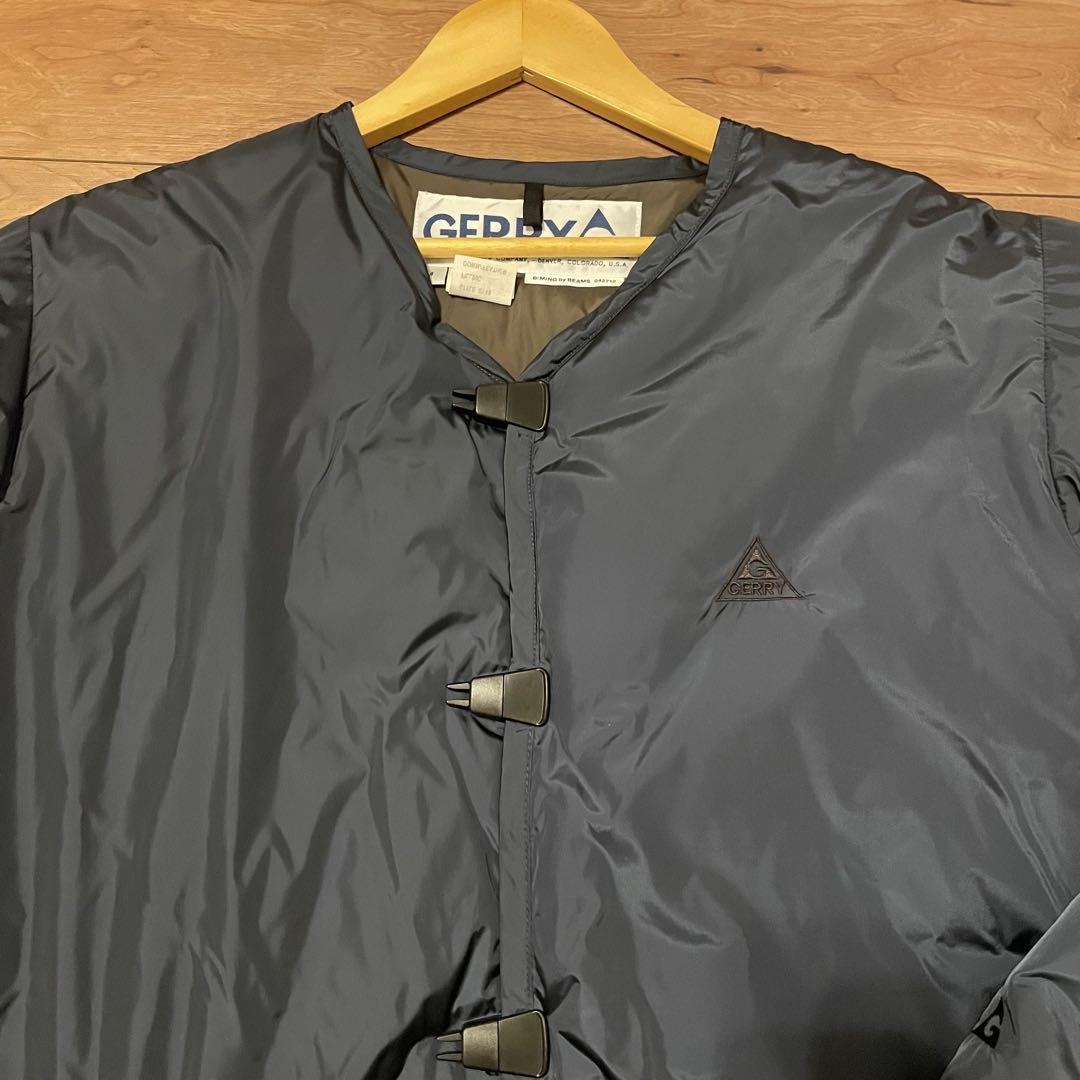 入手困難 GERRY × BEAMS ネイビー ノーカラー インナー ダウン