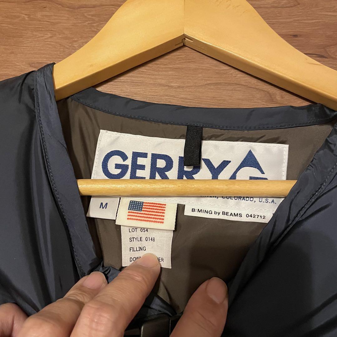 入手困難 GERRY × BEAMS ネイビー ノーカラー インナー ダウン