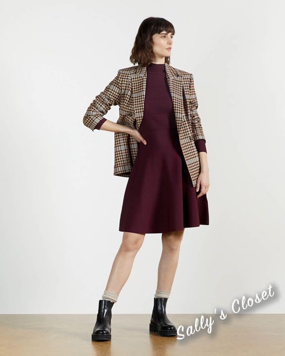☘️21秋冬新作 ♡ Ted Baker 赤ニットワンピース 新品♡ 246 公式ストア Ted ♡ ☘️21秋冬新作 Baker 新品♡ 246 赤ニットワンピース ひざ丈ワンピース