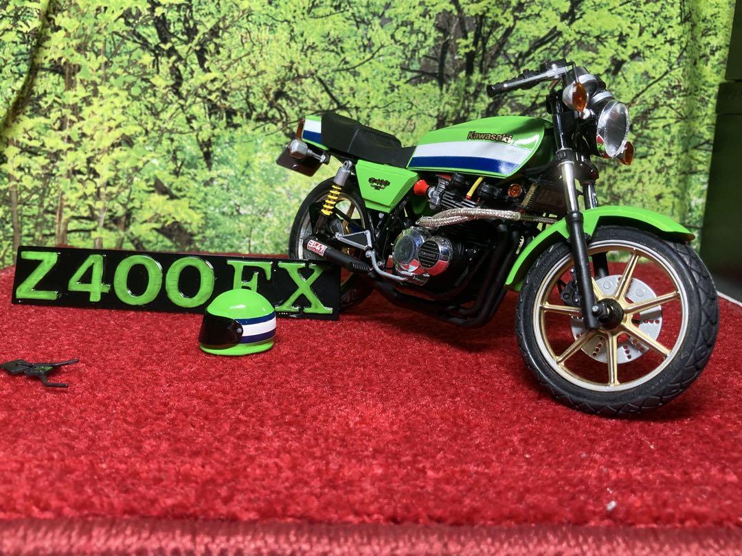 ☆アオシマ1/12☆ Z400FX ライムグリーン