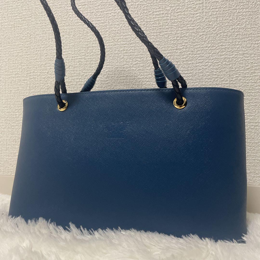 ✨希少✨Hamano トート レザー 濱野皮革工藝 ブルー 訳あり