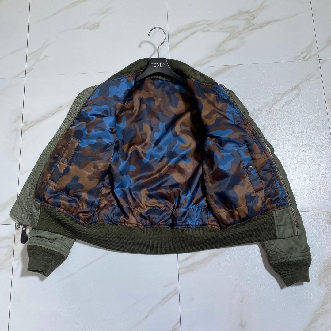 AVIREX リバーシブル MA-1 フライトジャケット 迷彩×カーキ S位