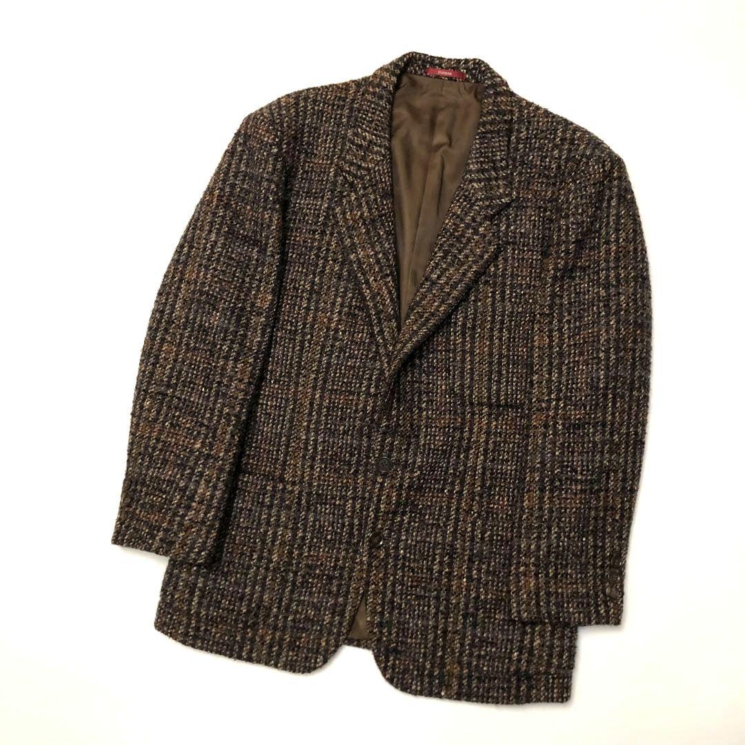 ★美品★ダーバン ツイードジャケット ブラウン系 M 2B