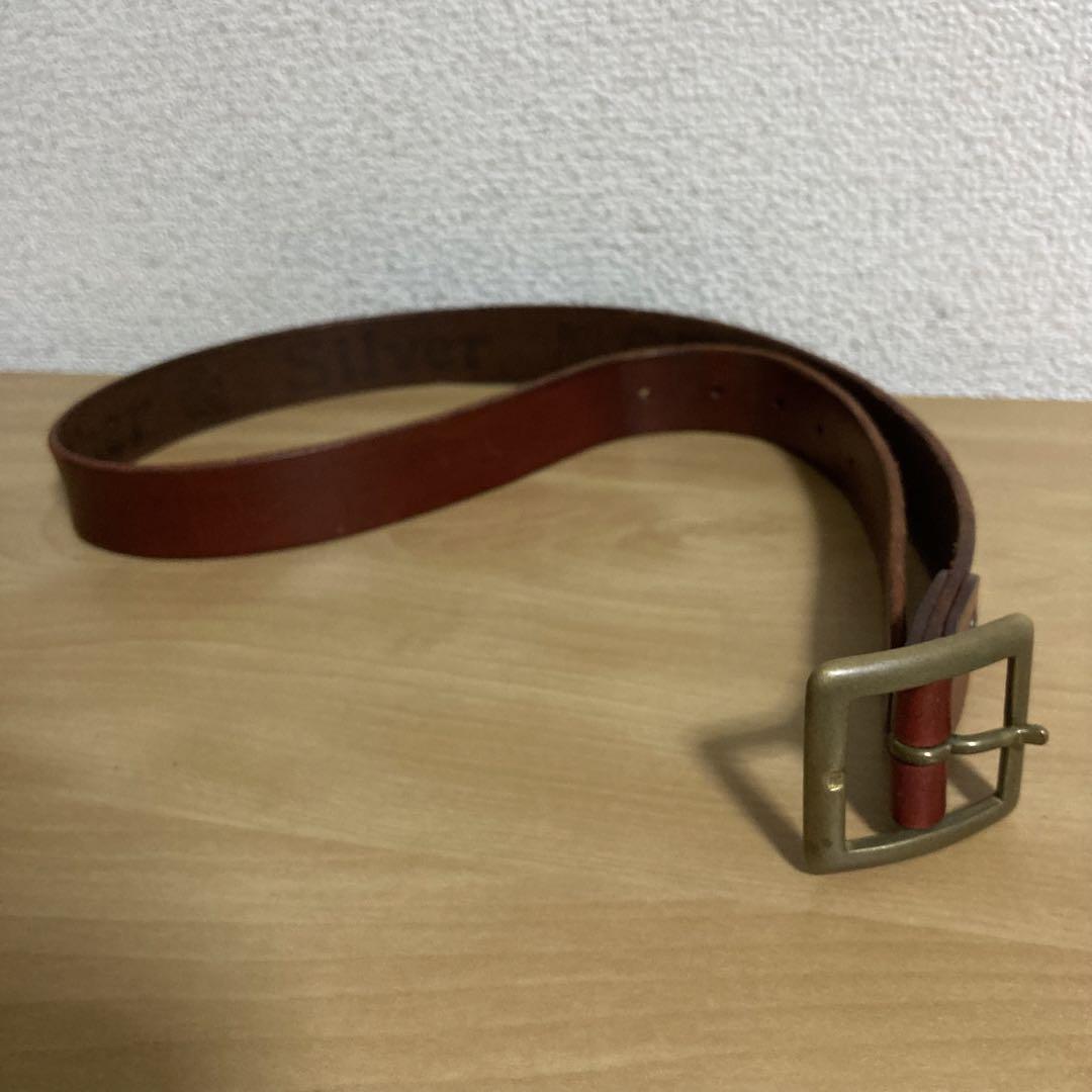 MOTO モト カウレザー ギャリソンベルト 赤茶 1