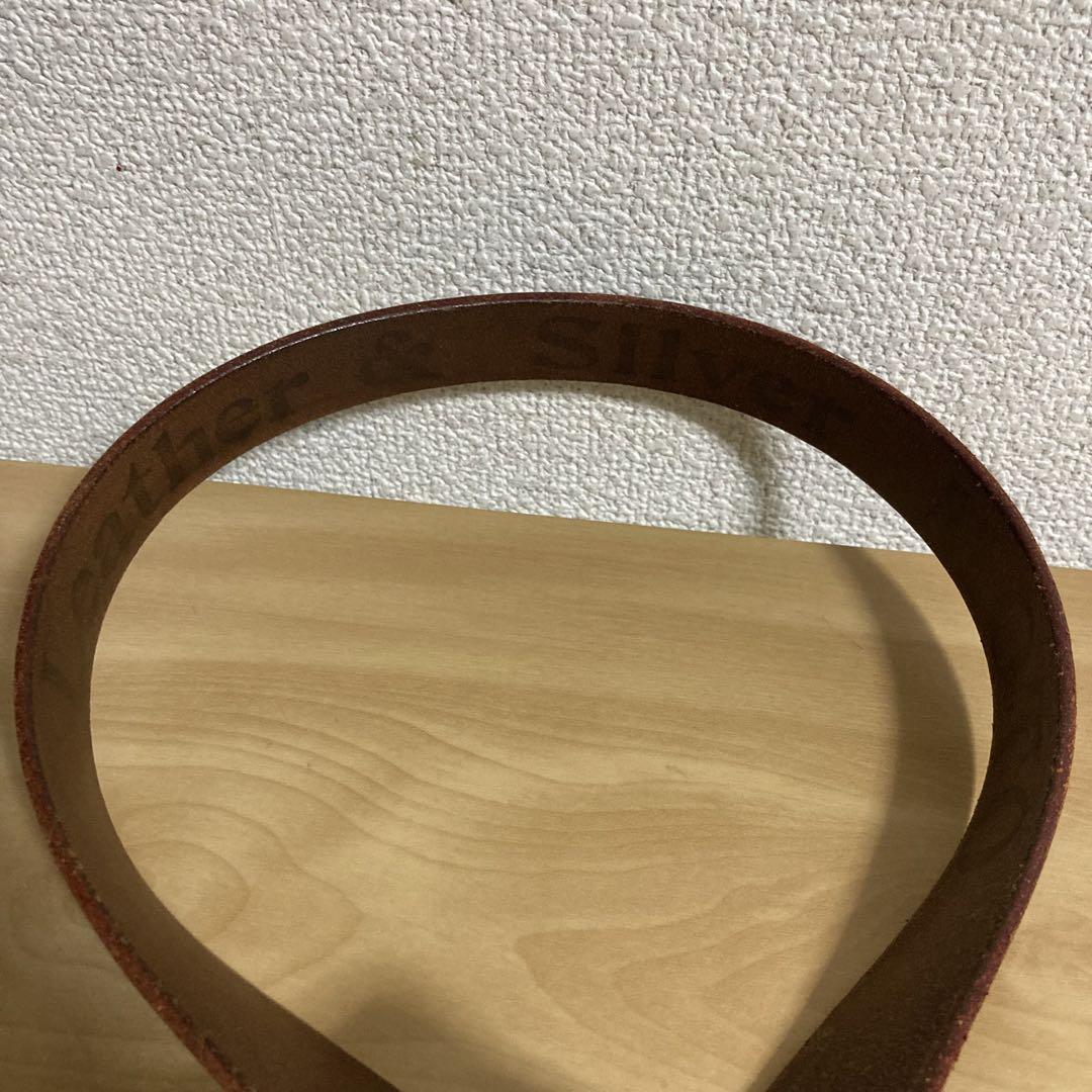 MOTO モト カウレザー ギャリソンベルト 赤茶 1