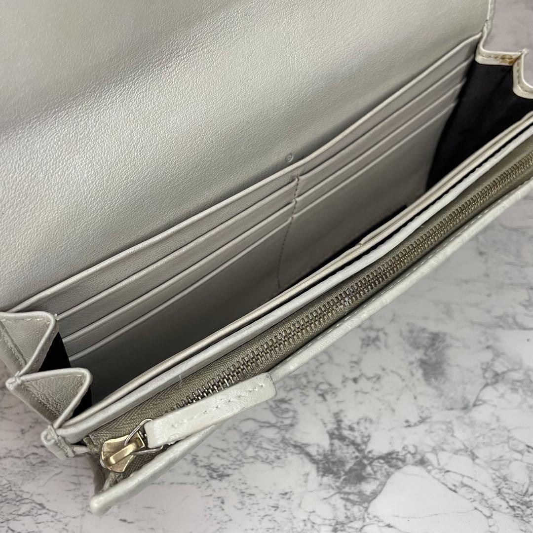 GUCCI　グッチ　GG柄　シマ　ラブリーハート　長財布